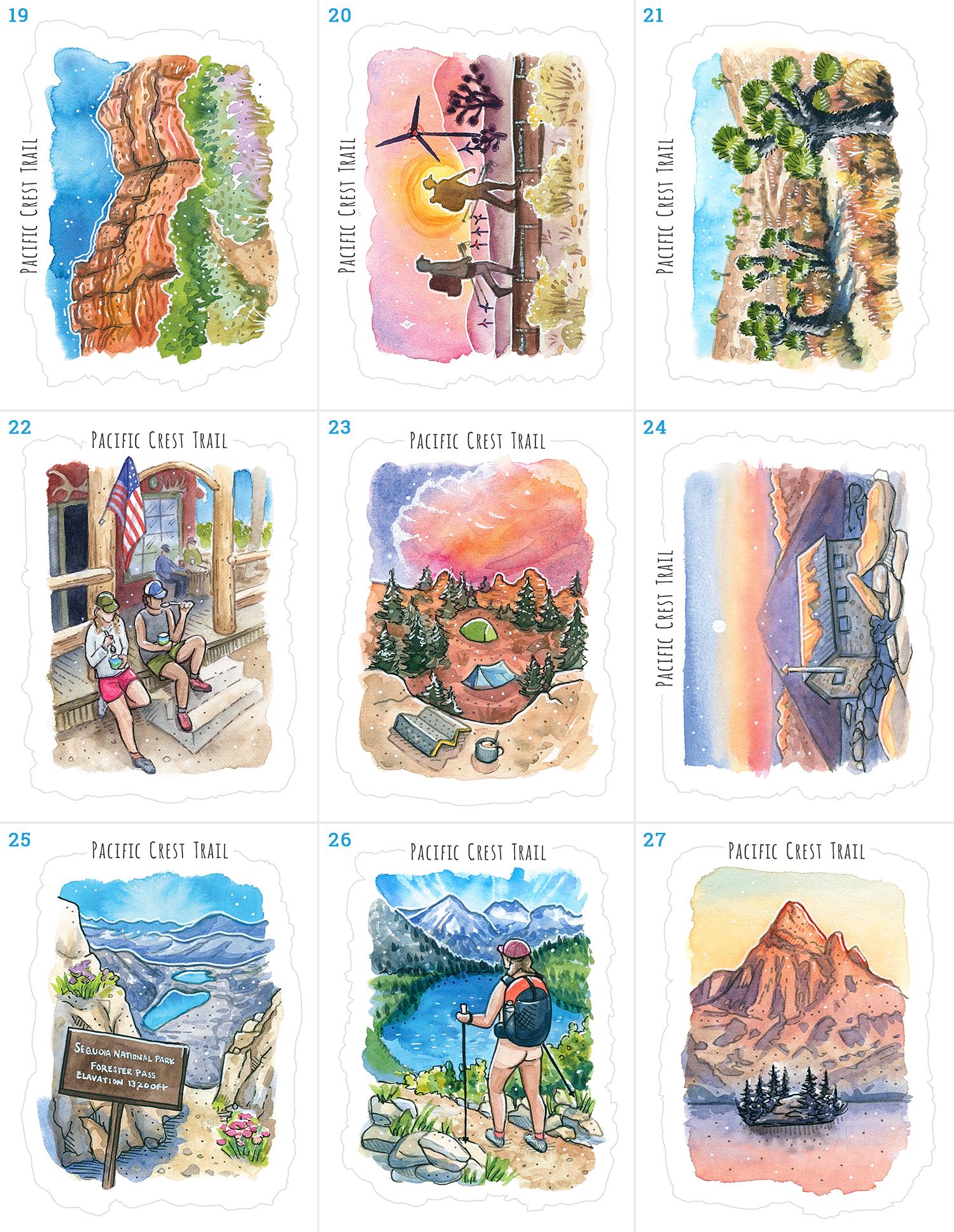 POSTCARD SETS - Pacific Crest Trail