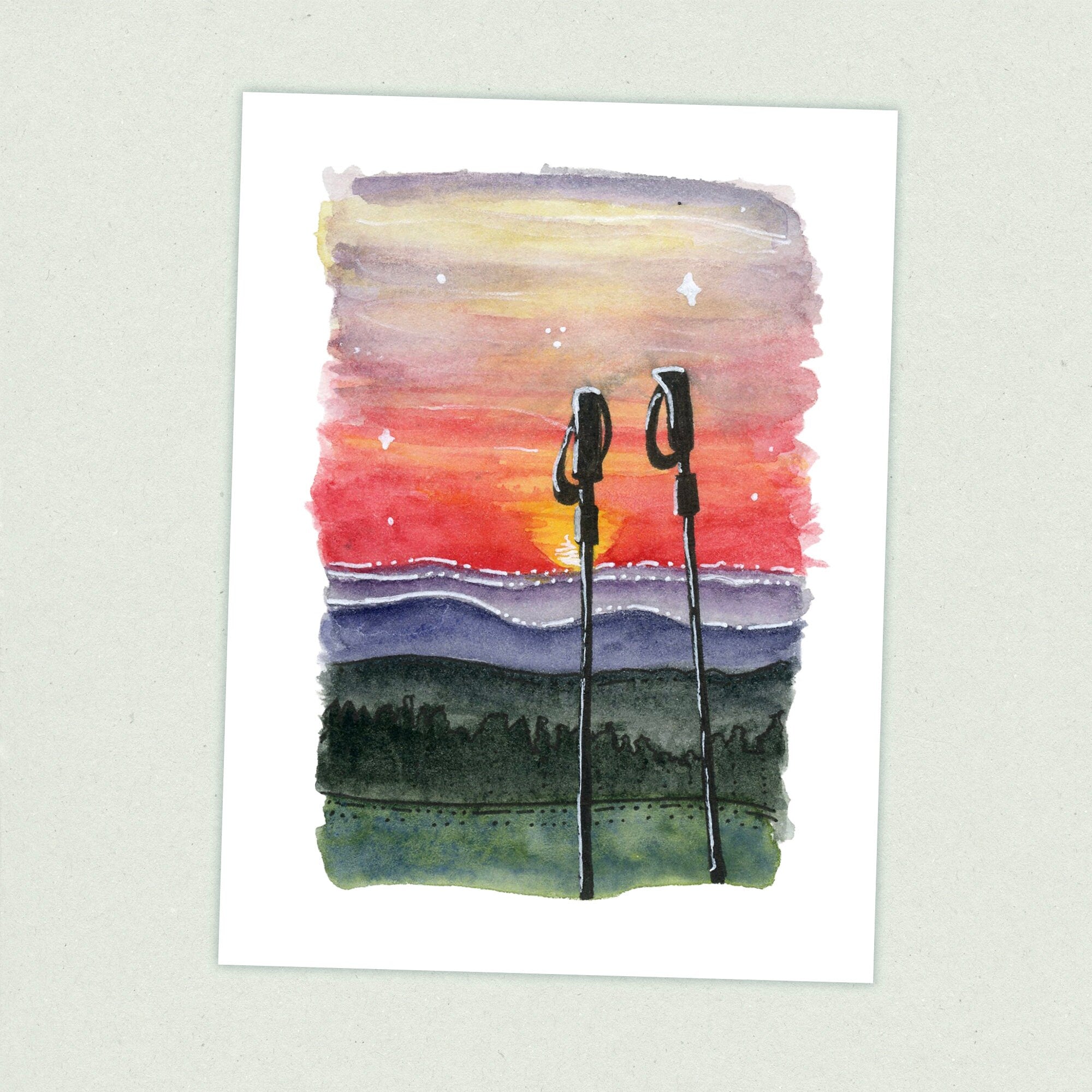 Sunset - Appalachian Trail Thru Hike  - Fine Art Print