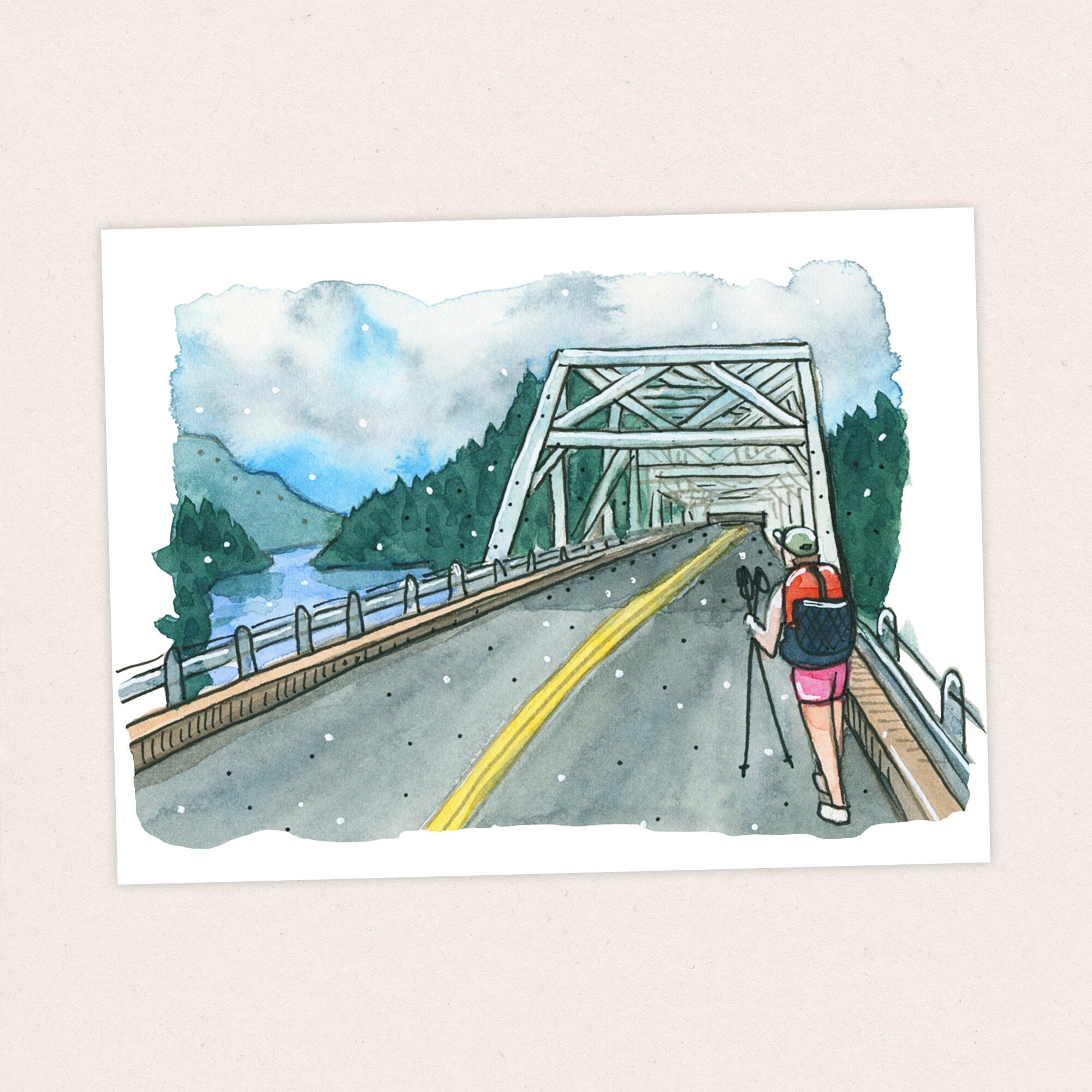 Bridge of the Gods - Pacific Crest Trail Thru Hike  - Fine Art Print
