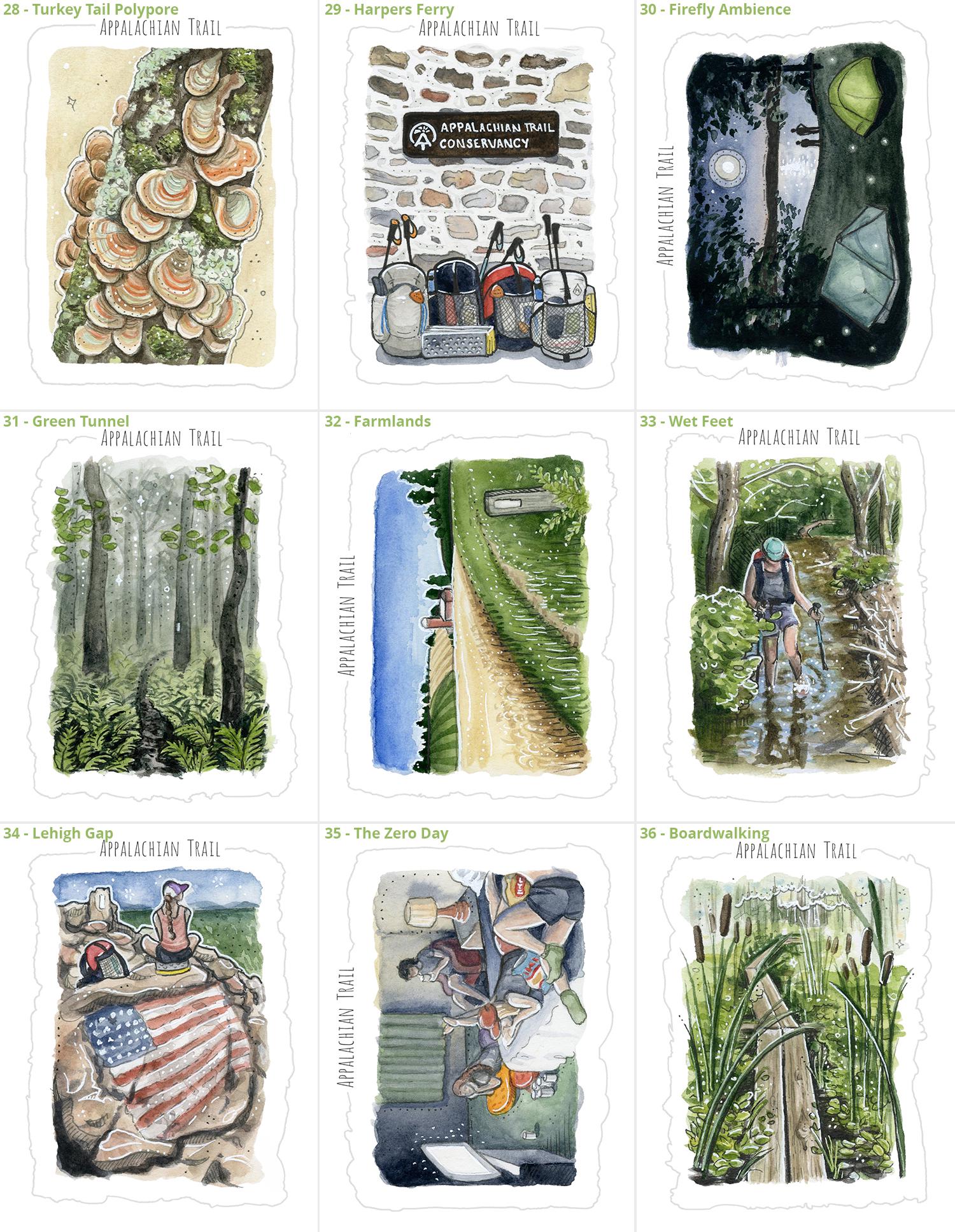 POSTCARD SET - Appalachian Trail