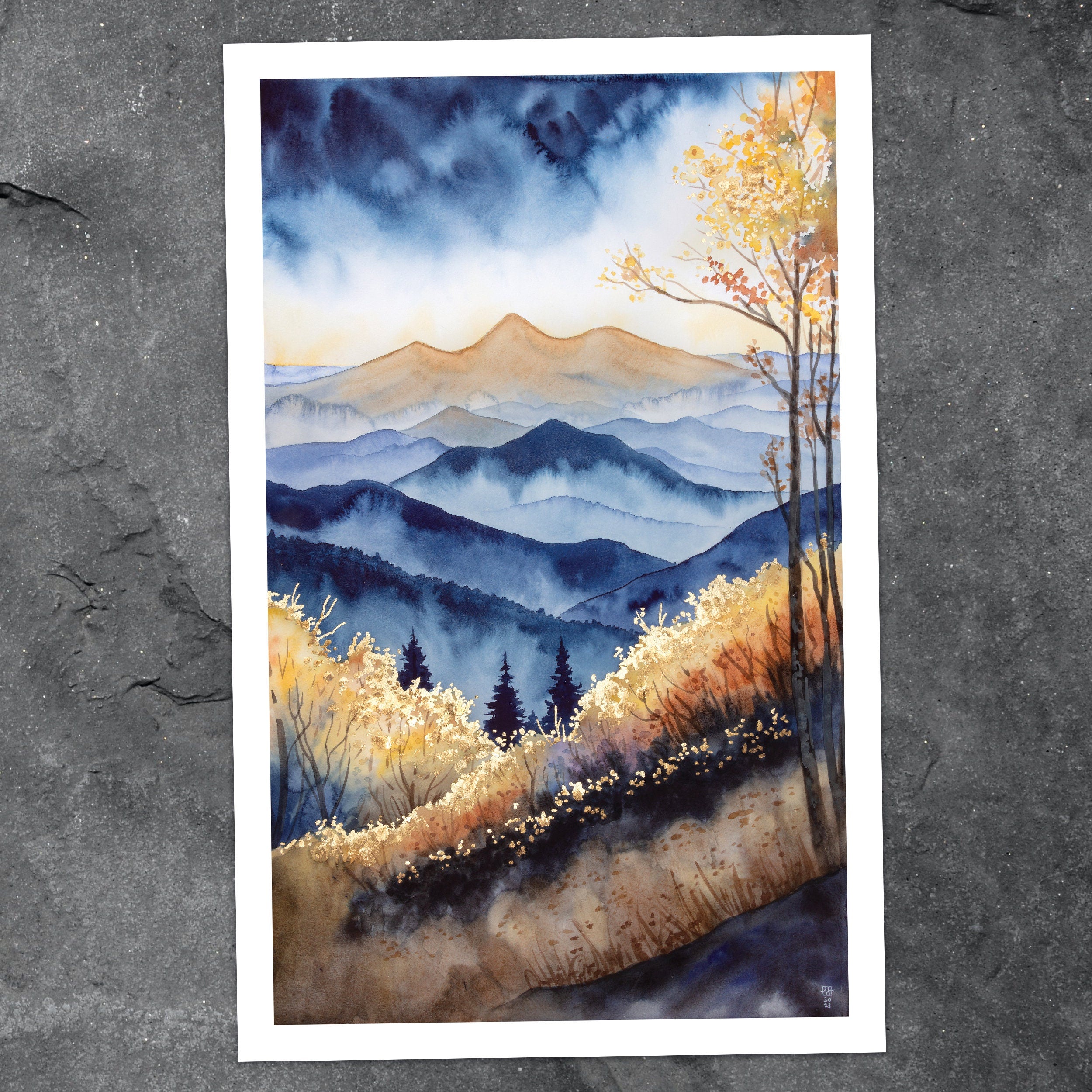 Morning Breakthrough - Fine Art Print of Watercolor Painting