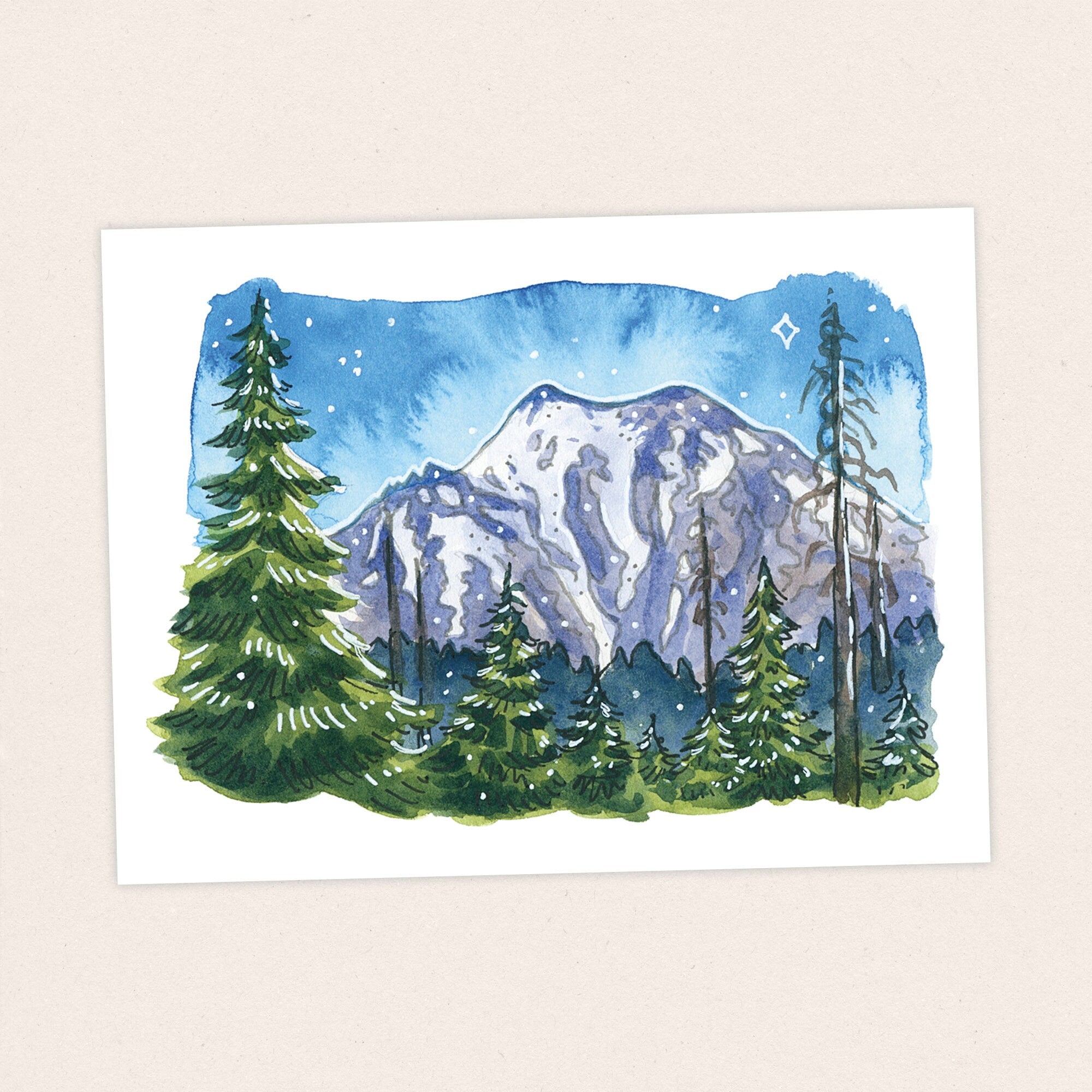 Mt Lassen - Pacific Crest Trail Thru Hike  - Fine Art Print