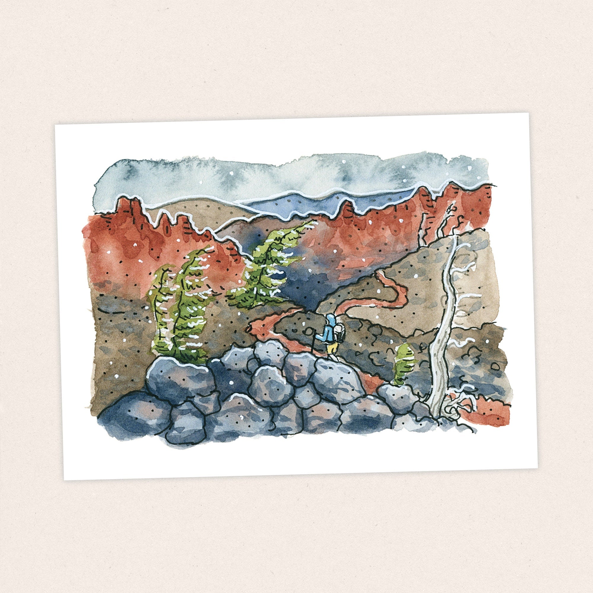 Lava Fields - Pacific Crest Trail Thru Hike  - Fine Art Print