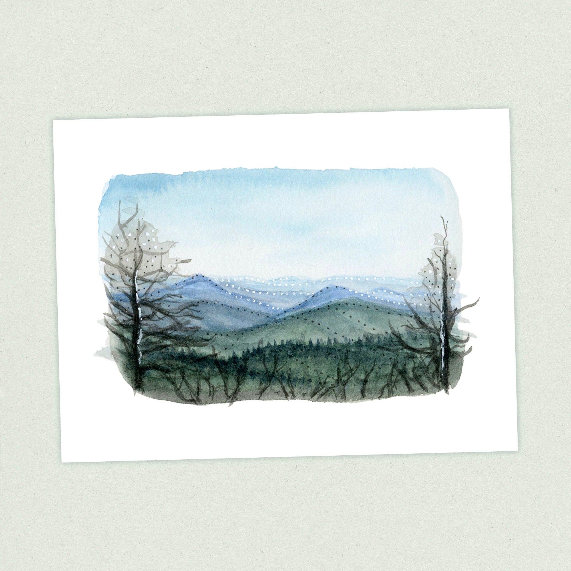 Blood Mountain - Appalachian Trail Thru Hike  - Fine Art Print