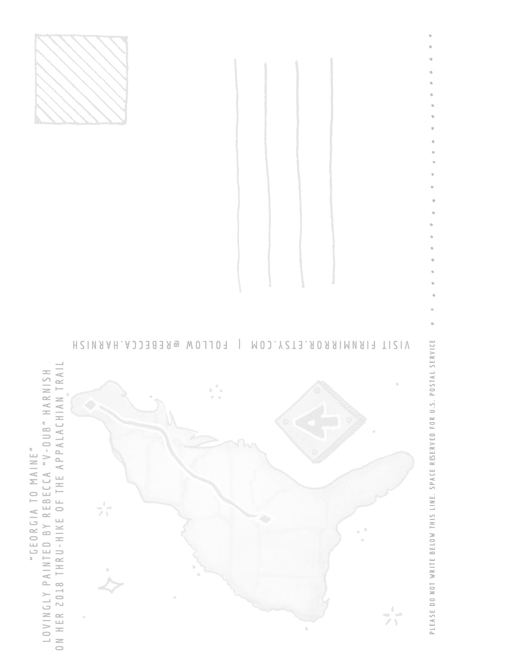 Wholesale Postcards - Appalachian Trail - #2 Georgia to Maine - Gloss - No Caption