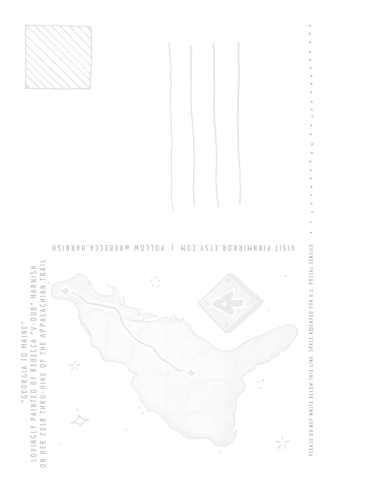 Wholesale Postcards - Appalachian Trail - #2 Georgia to Maine - Gloss - No Caption