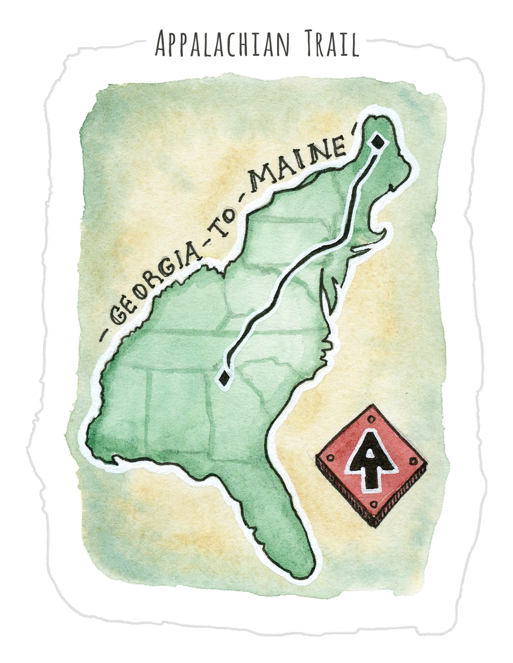 Wholesale Postcards - Appalachian Trail - #2 Georgia to Maine - Gloss - No Caption