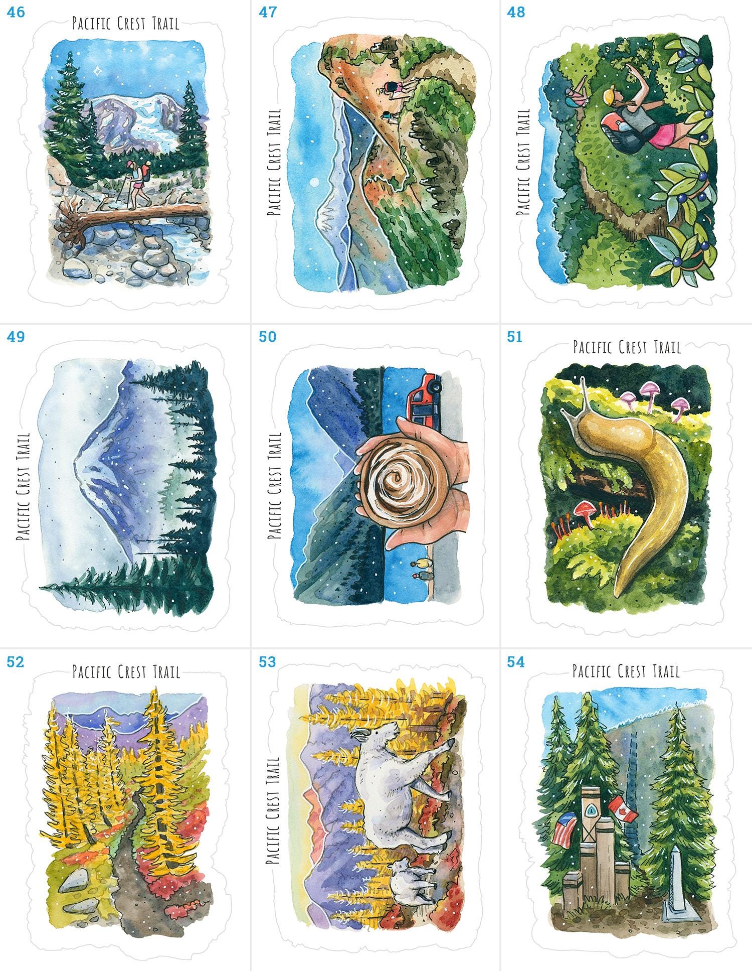 POSTCARD SETS - Pacific Crest Trail