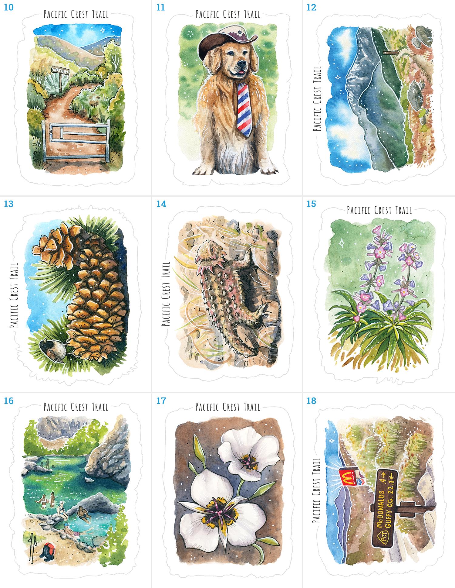 POSTCARD SETS - Pacific Crest Trail