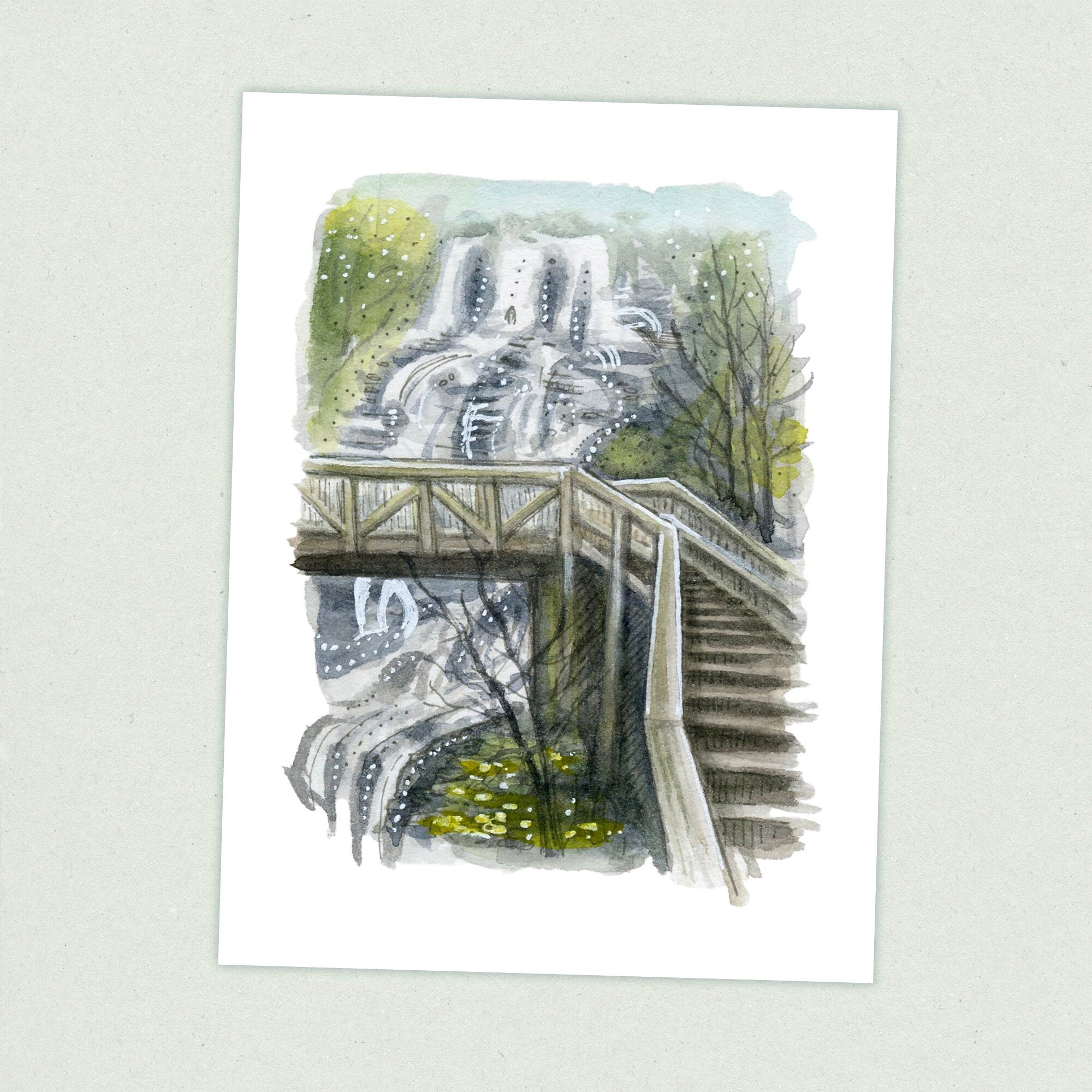 Amicalola Falls - Appalachian Trail Thru Hike  - Fine Art Print