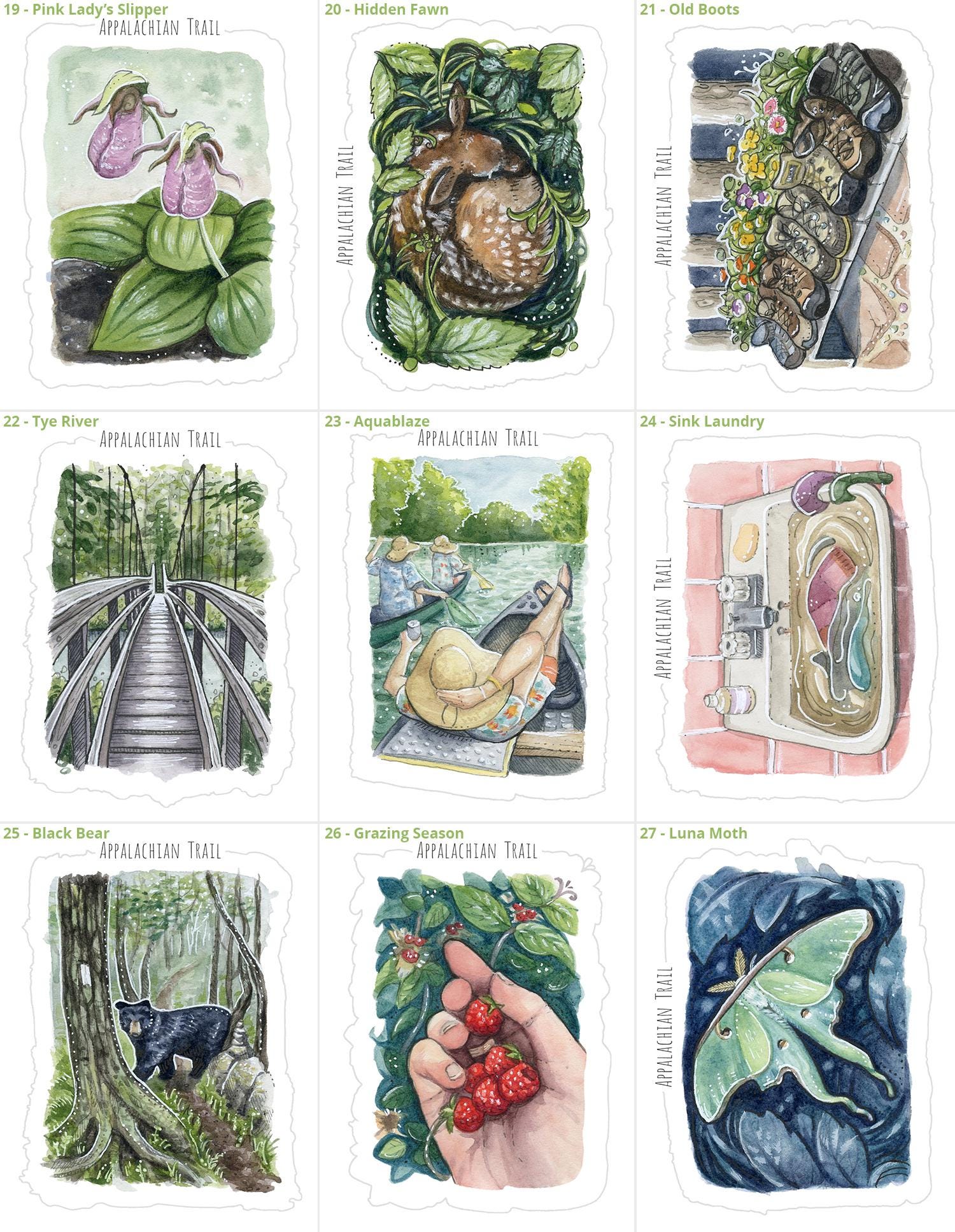 POSTCARD SET - Appalachian Trail