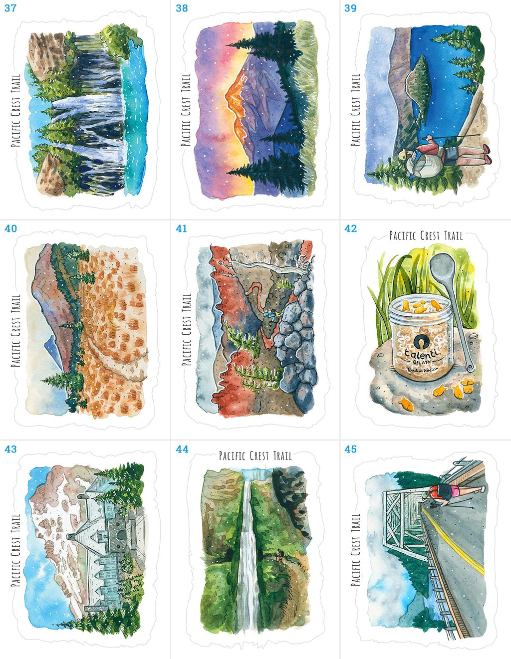 POSTCARD SETS - Pacific Crest Trail
