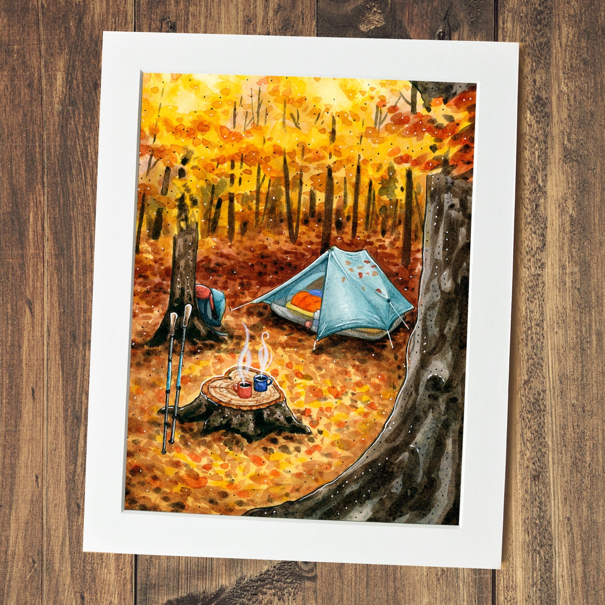Coffee for Two - Fine Art Print of Watercolor Painting