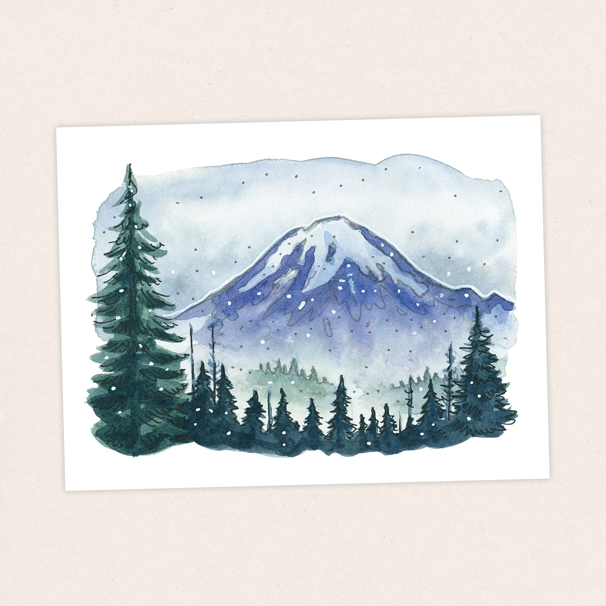 Mt Rainier - Pacific Crest Trail Thru Hike  - Fine Art Print