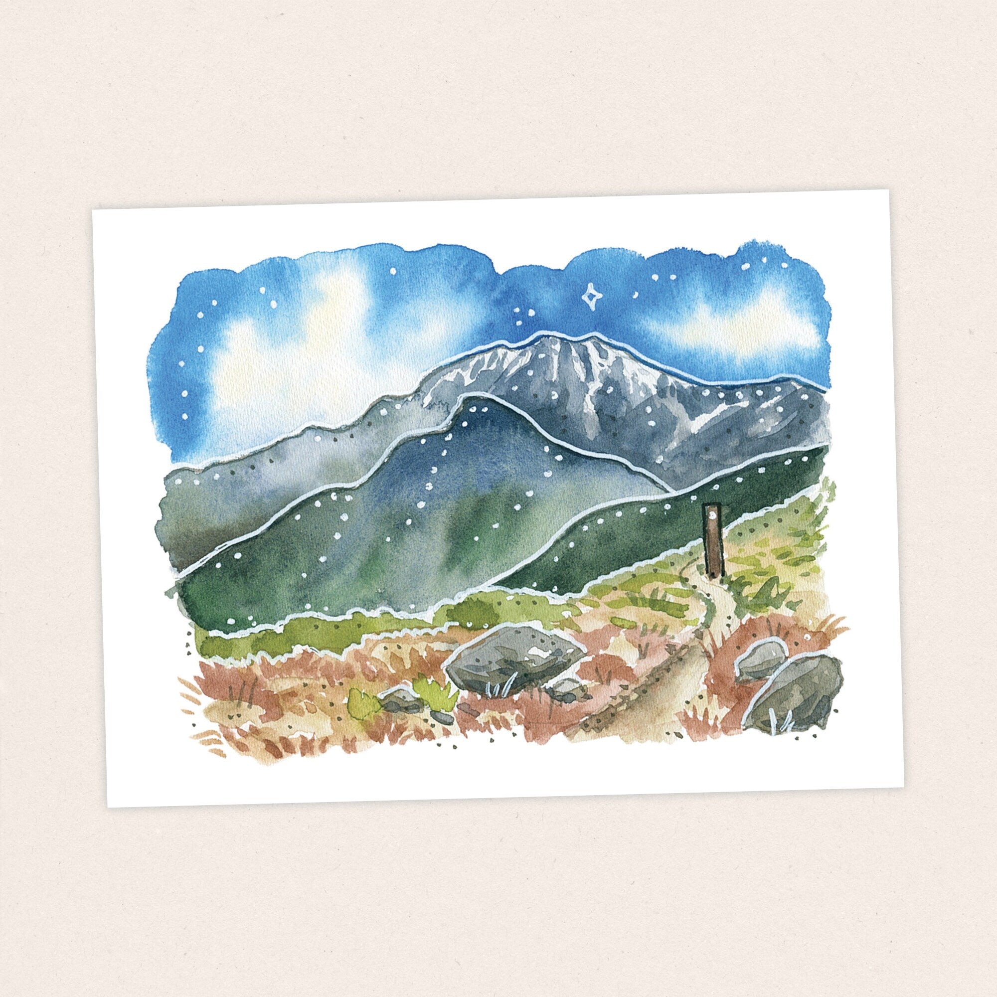 Mt San Jacinto - Pacific Crest Trail Thru Hike  - Fine Art Print