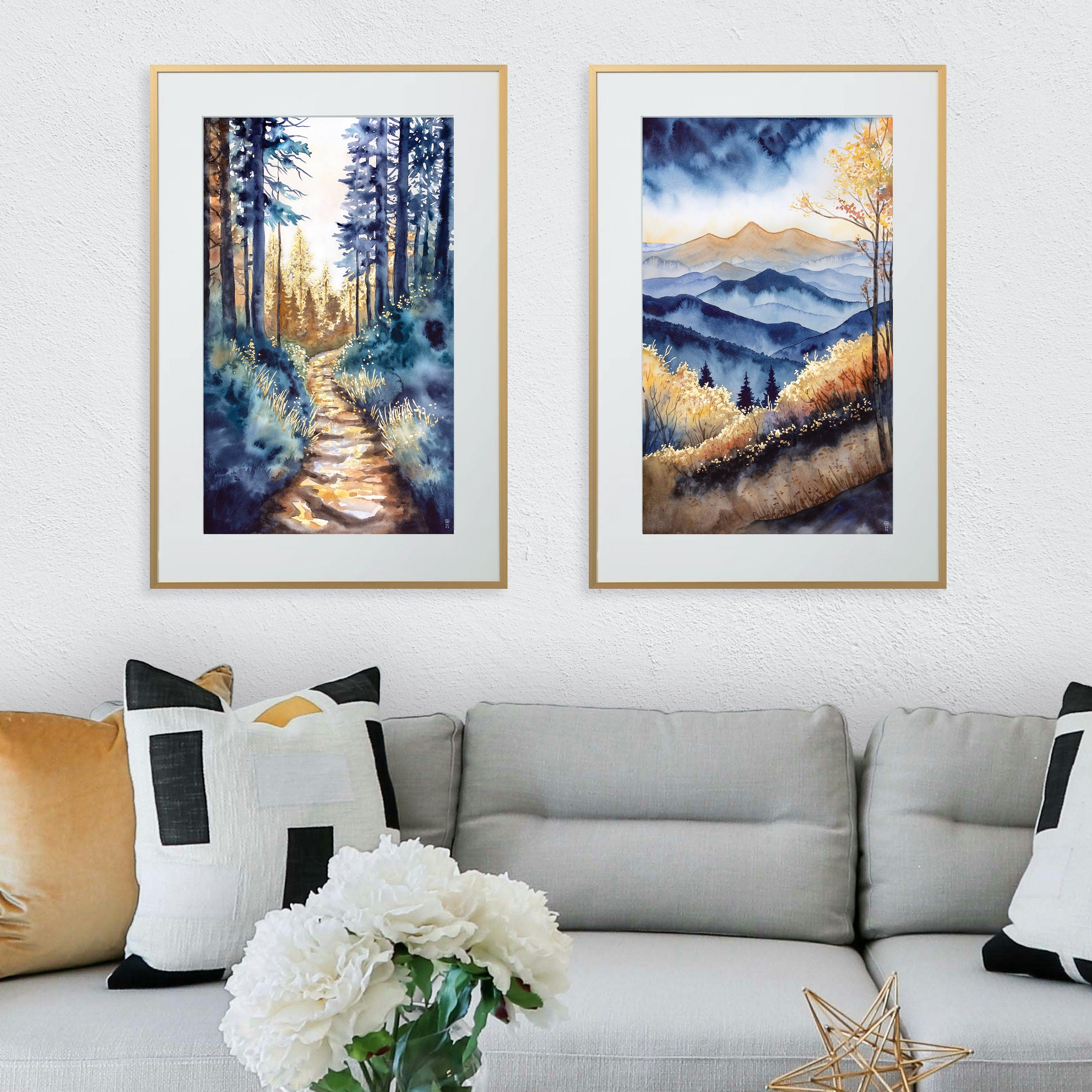 Serendipitous Path - Fine Art Print of Watercolor Painting