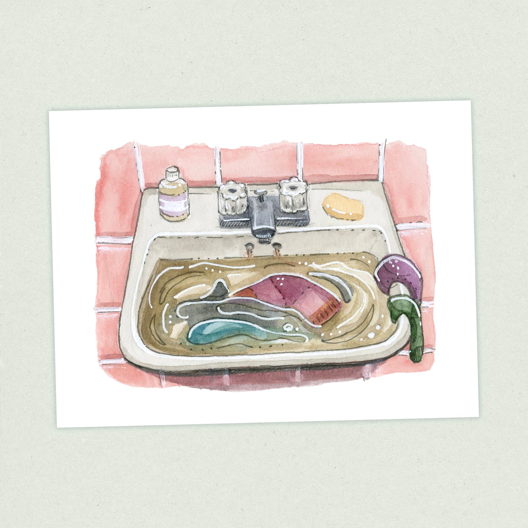 Sink Laundry - Appalachian Trail Thru Hike  - Fine Art Print