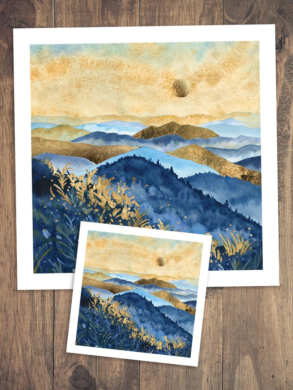 Myriad Hills - Fine Art Print of Watercolor Painting