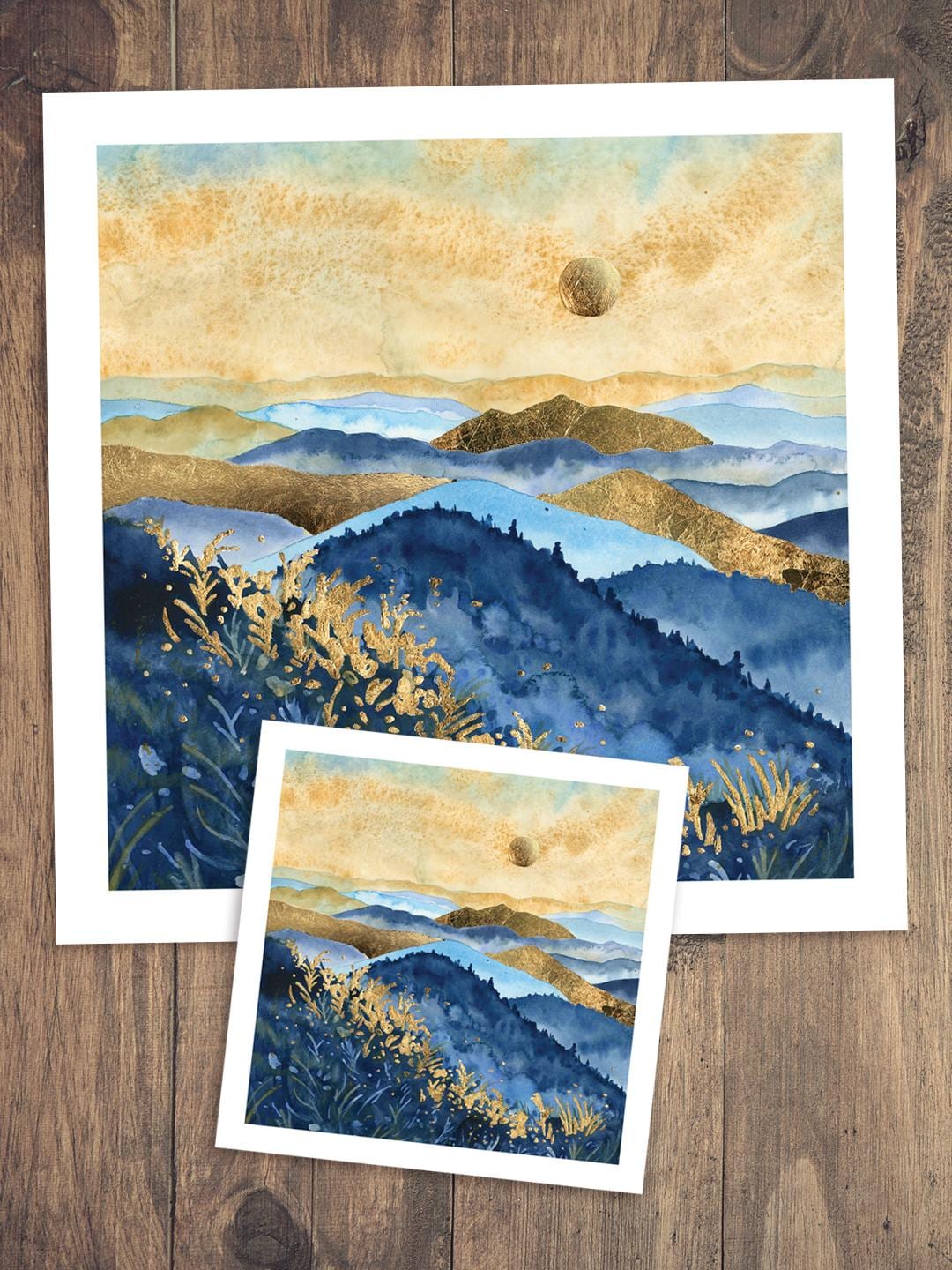 Myriad Hills - Fine Art Print of Watercolor Painting