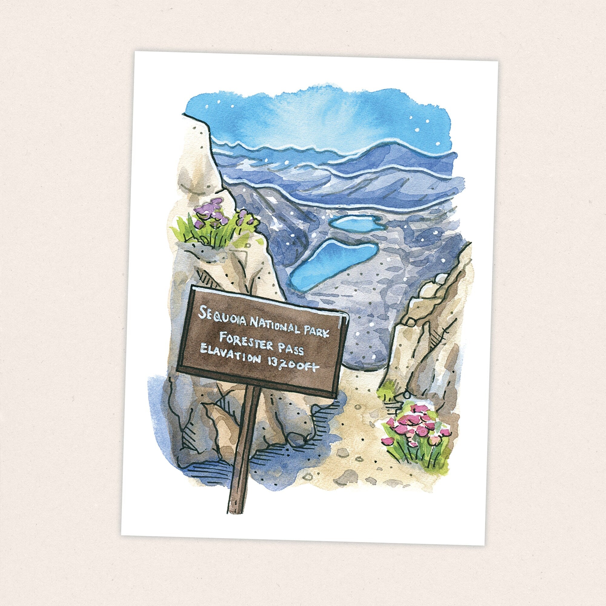 Forester Pass - Pacific Crest Trail Thru Hike  - Fine Art Print