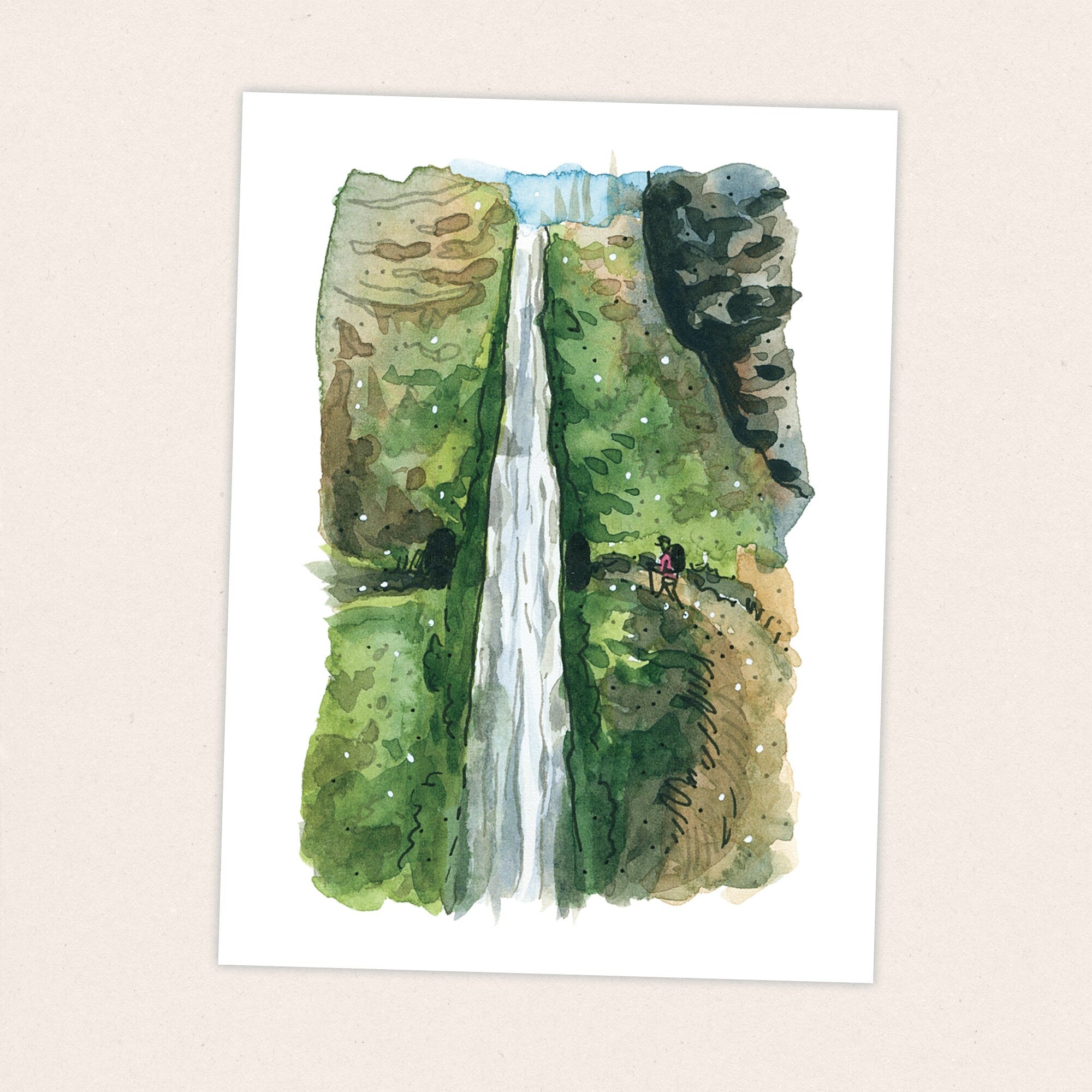 Tunnel Falls - Pacific Crest Trail Thru Hike  - Fine Art Print