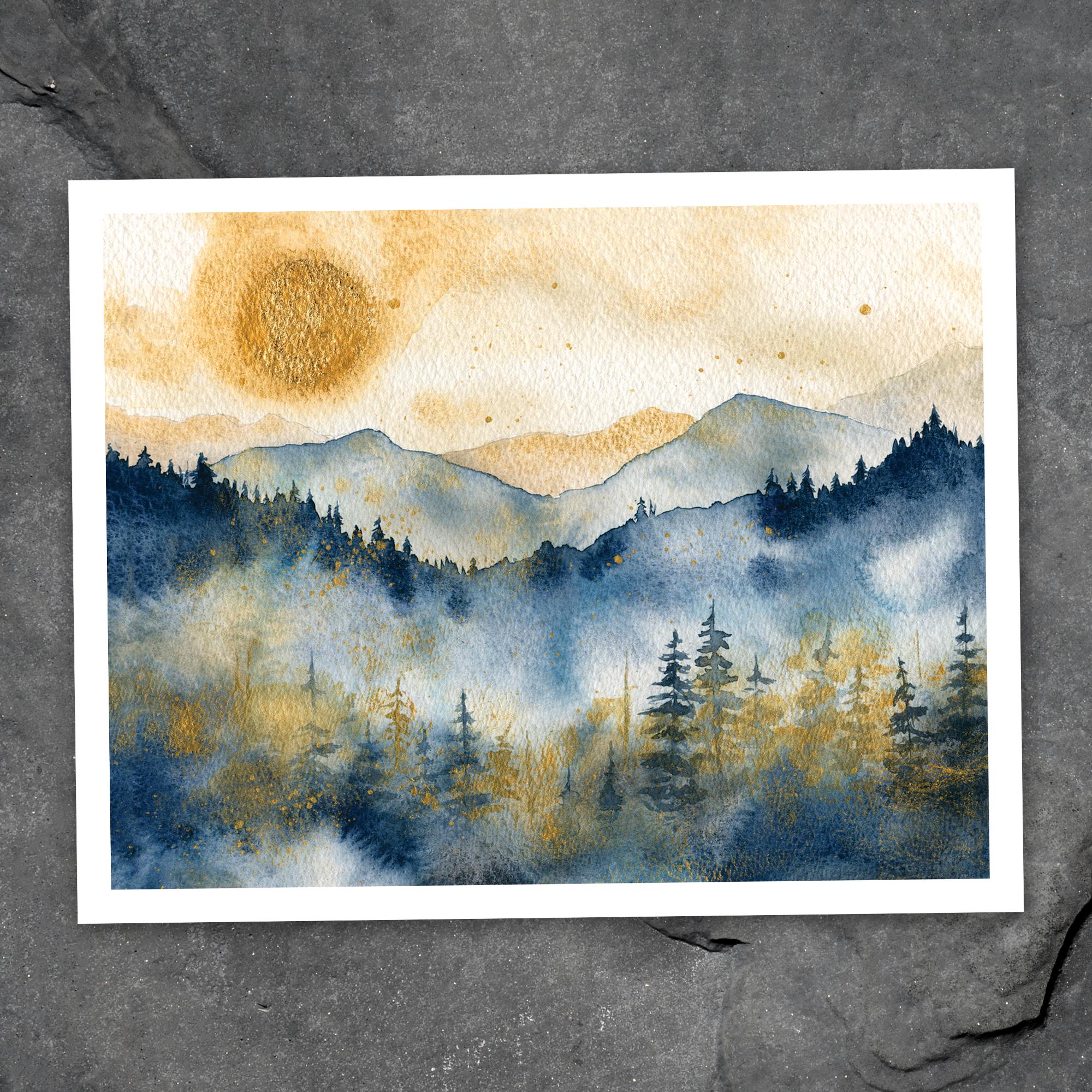 Western Gaze - Fine Art Print of Watercolor Painting