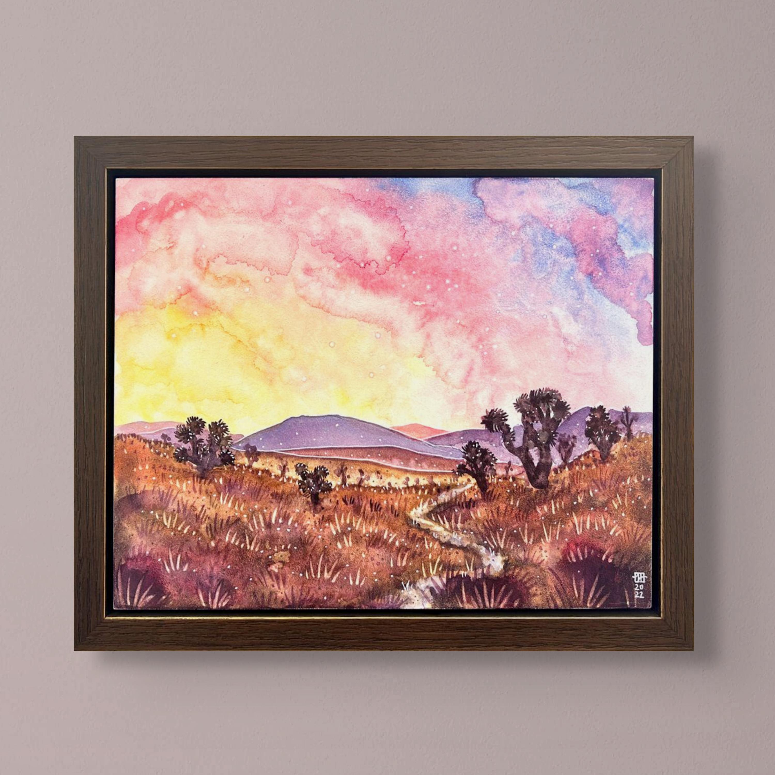 Mojave Desert - Original Watercolor Painting - California Desert Decor