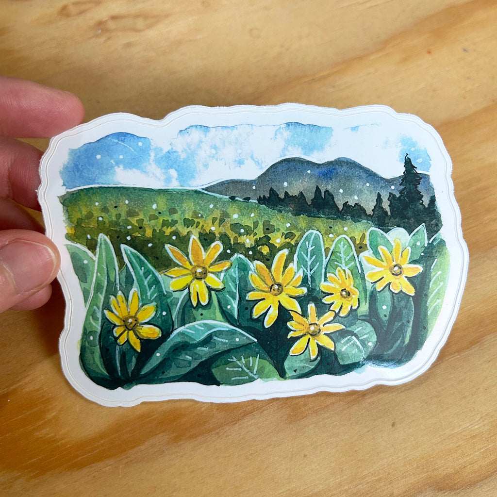 Sticker - Mules Ear Wildflowers