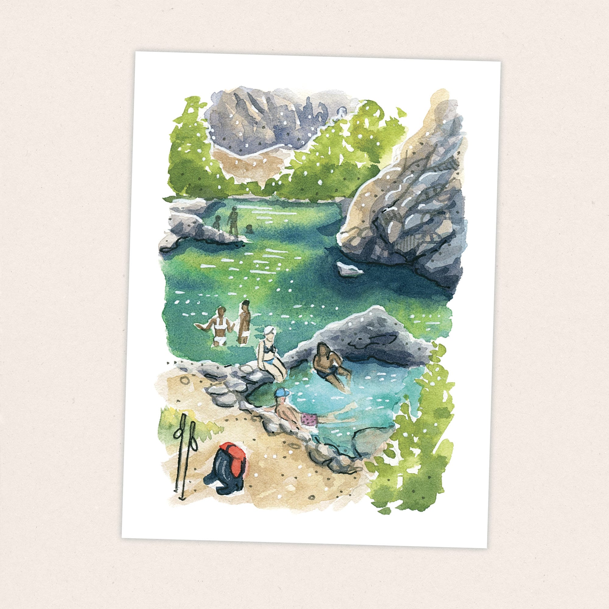 Deep Creek Hot Springs - Pacific Crest Trail Thru Hike  - Fine Art Print