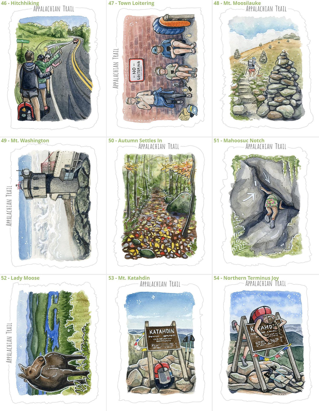 POSTCARD SET - Appalachian Trail
