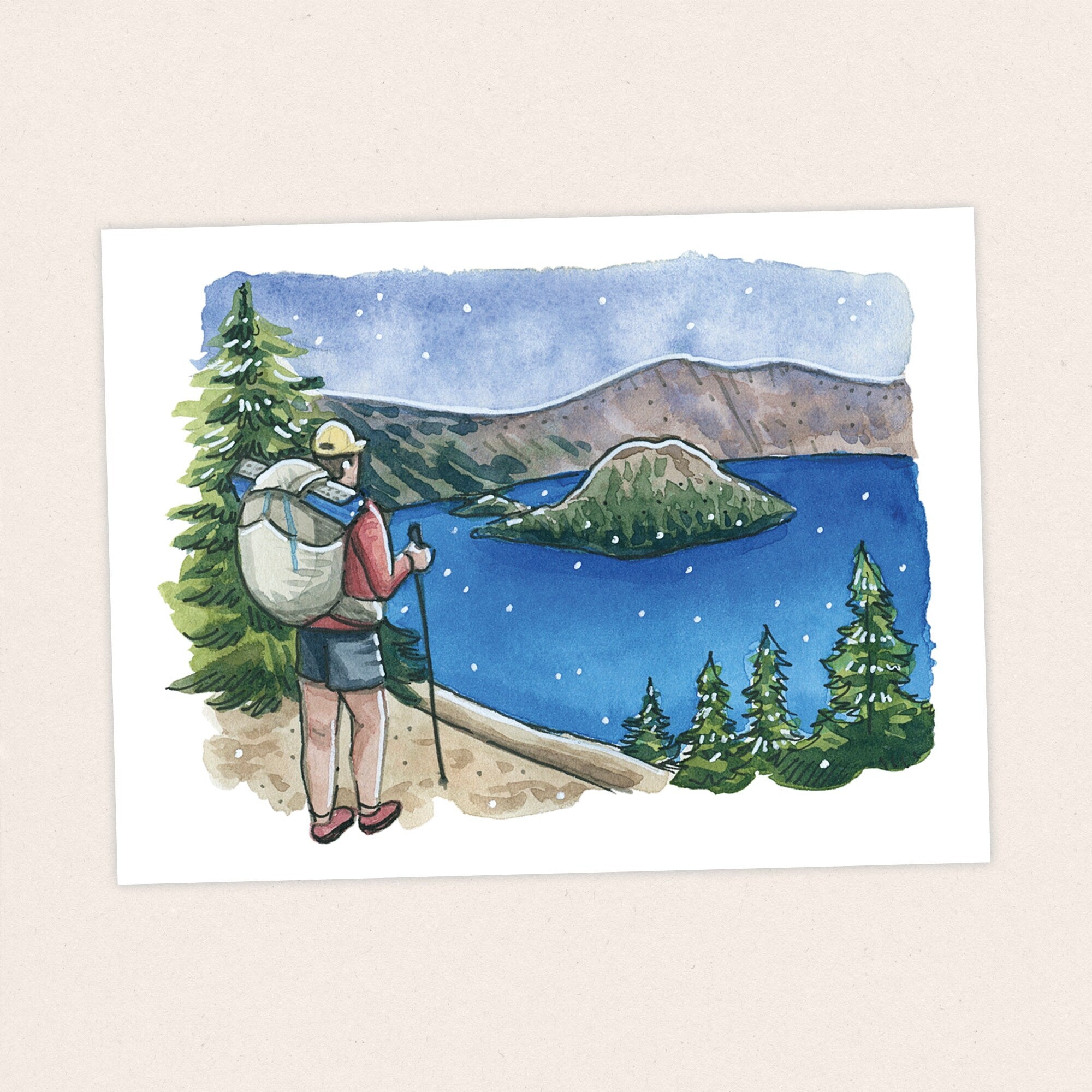 Crater Lake - Pacific Crest Trail Thru Hike  - Fine Art Print