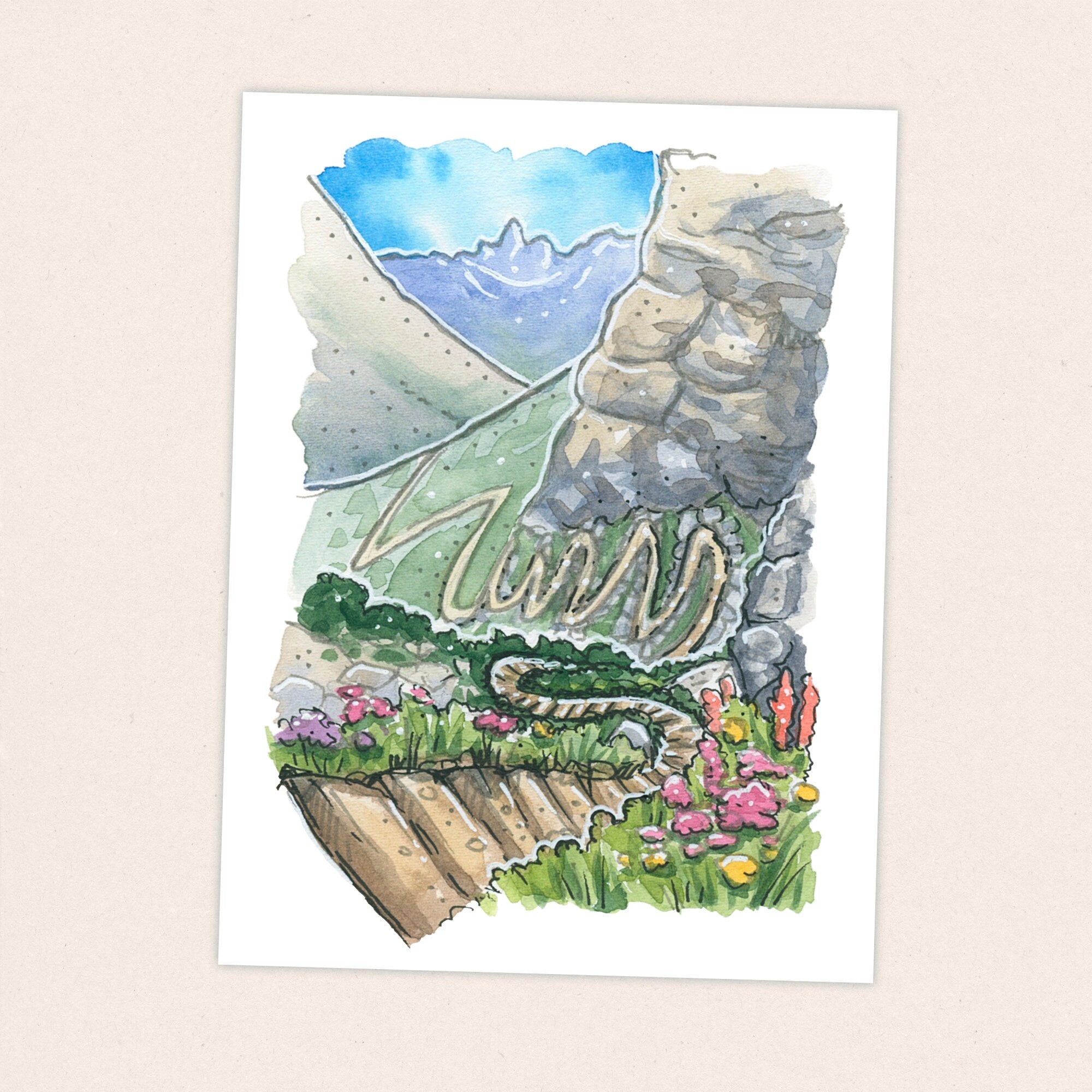Golden Staircase - Pacific Crest Trail Thru Hike  - Fine Art Print