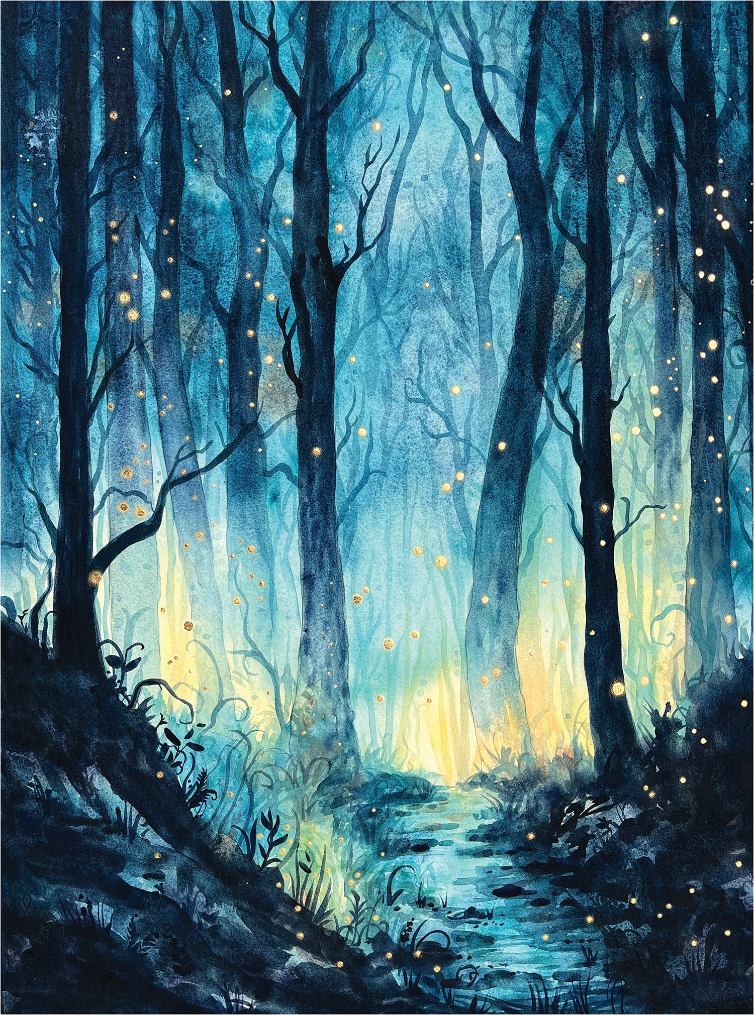 Synchronicity - Fine Art Print of Watercolor Painting