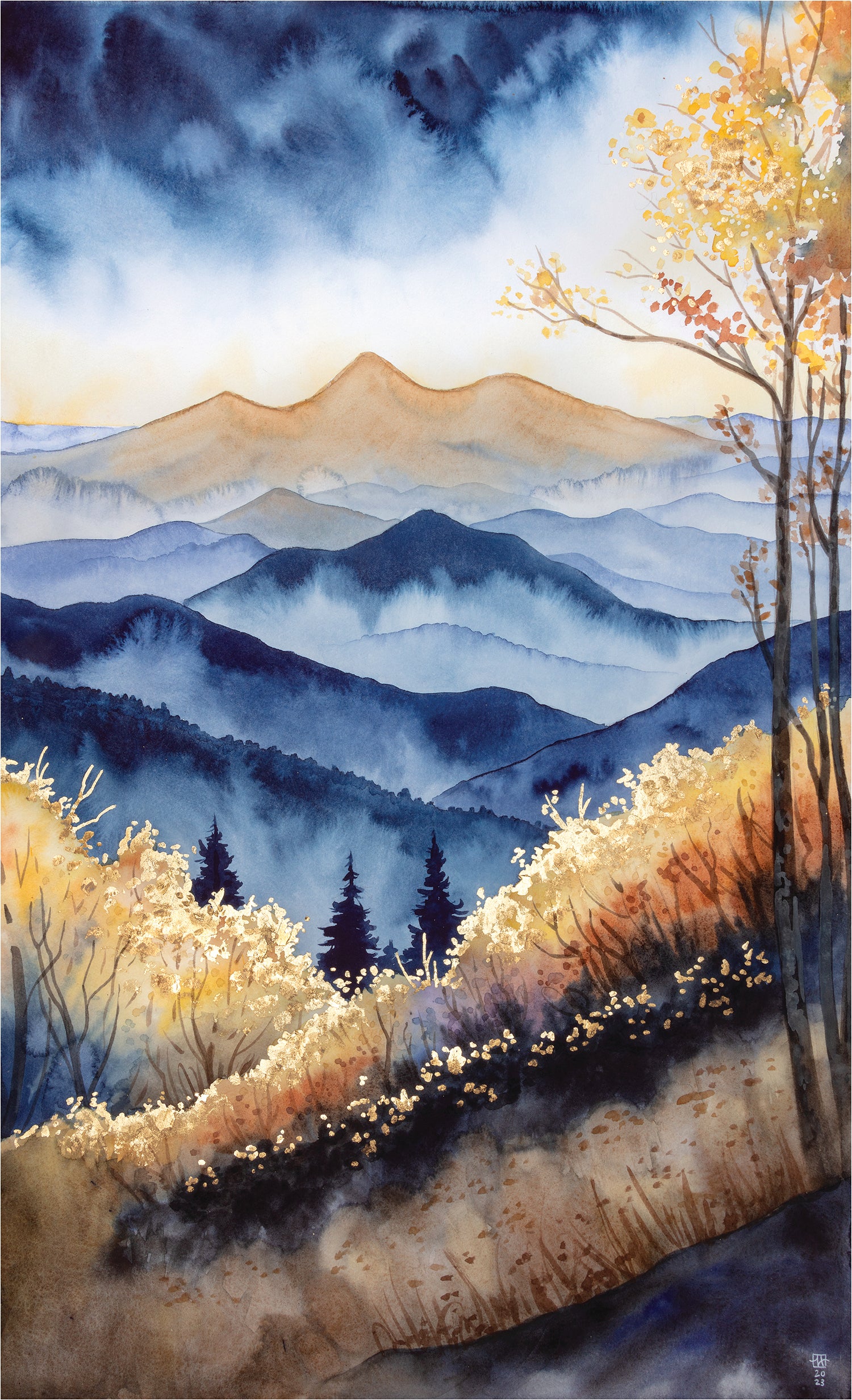 Morning Breakthrough - Fine Art Print of Watercolor Painting