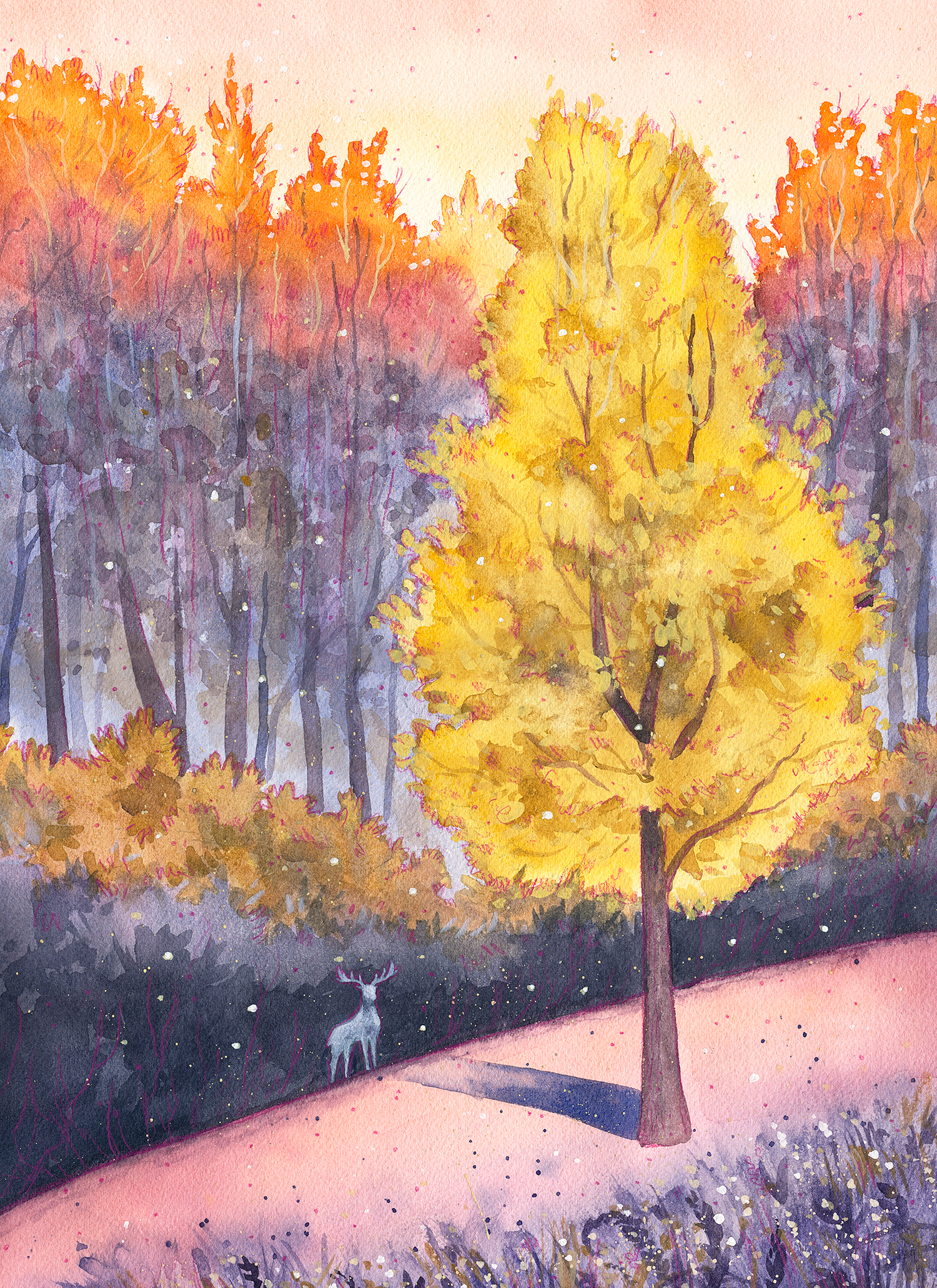 Twilight Spirit - Fine Art Print of Watercolor Painting
