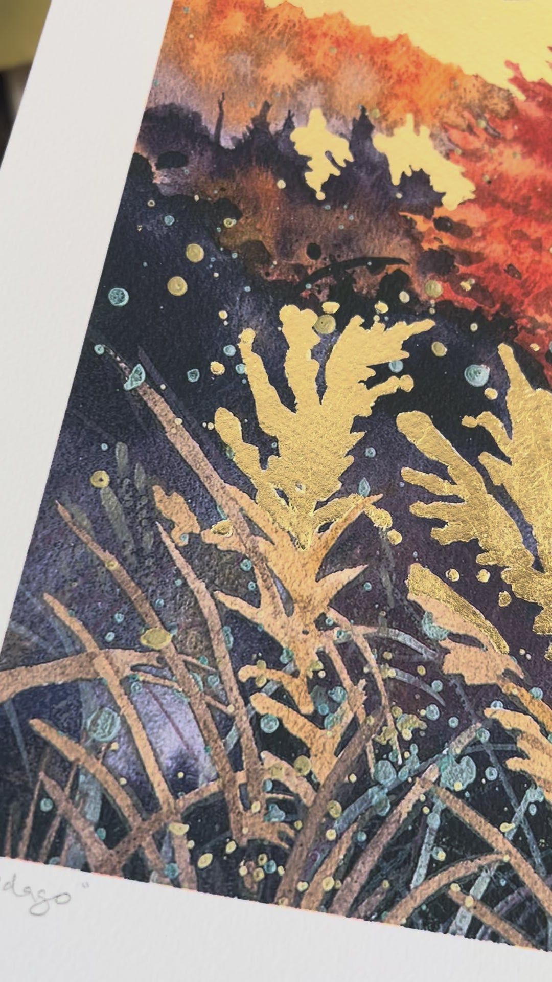 Solidago - Fine Art Print of Watercolor Painting